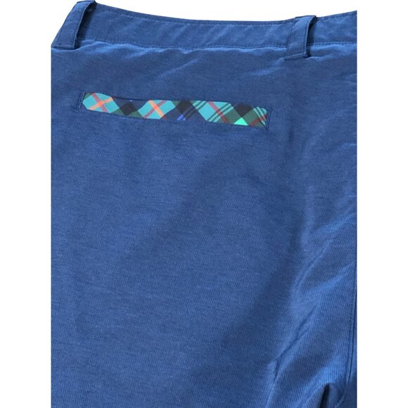 William Murray Golf Shorts Mens 38 Straight Fit Quick Dry Chino Dark Blue Lightw - Picture 10 of 12